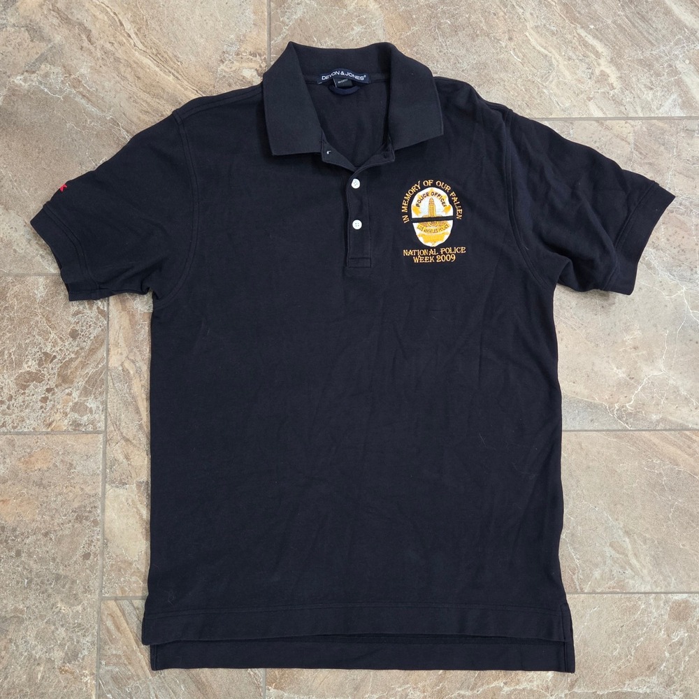 Devon & Jones Mens Polo Shirt Los Angeles Police Officer National Week
